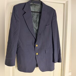 Warren Sewell Classic Navy Blazer with Gold Buttons Size 40R